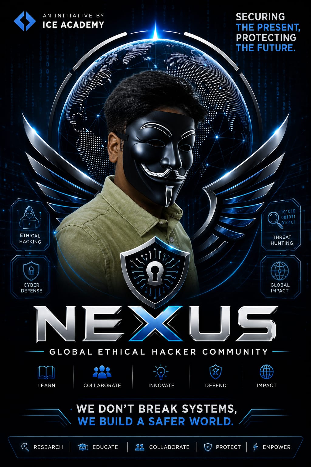 NEXUS — Global Ethical Hacker Community poster art
